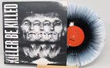 Killer Be Killed album cover with surreal triple face art and splatter vinyl LP