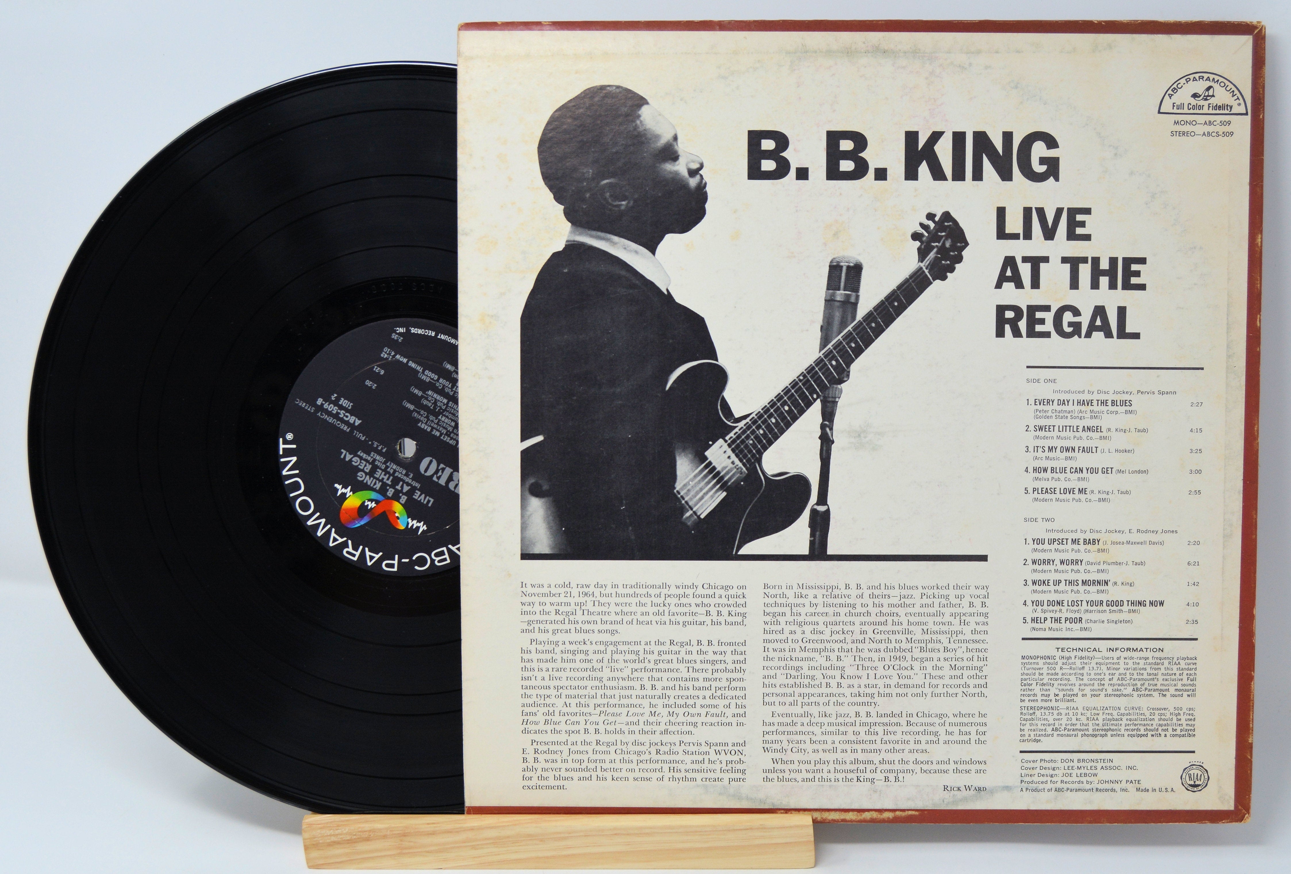 B. B. King - Live At The Regal, Vinyl Record Album LP, ABC