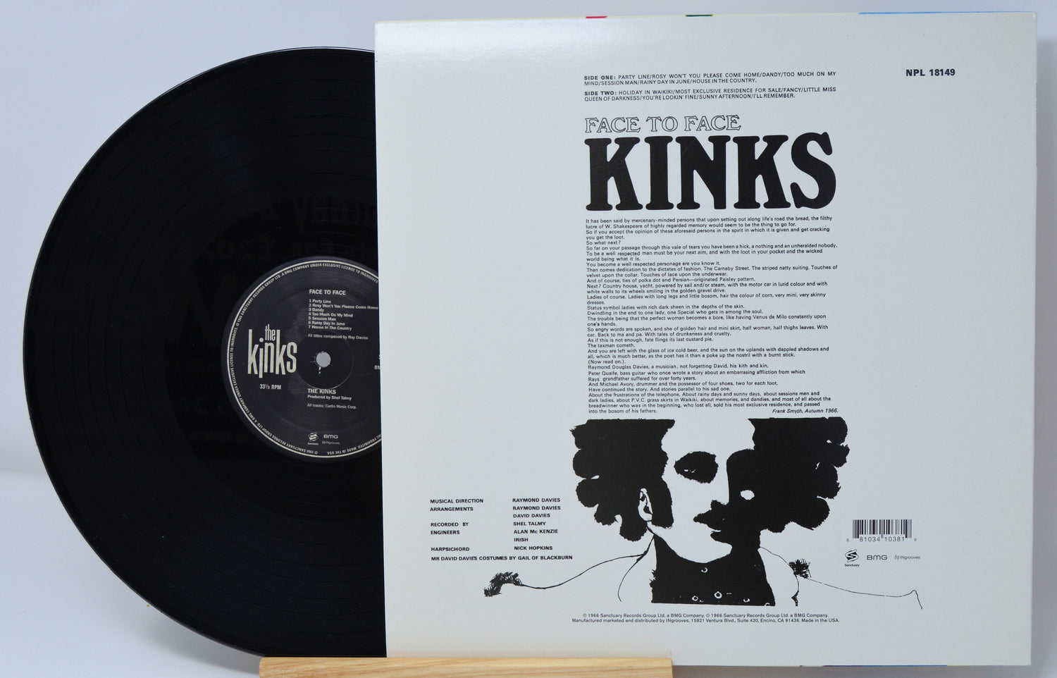 Kinks, The Face To Face, Vinyl Record Album LP Joe's Albums