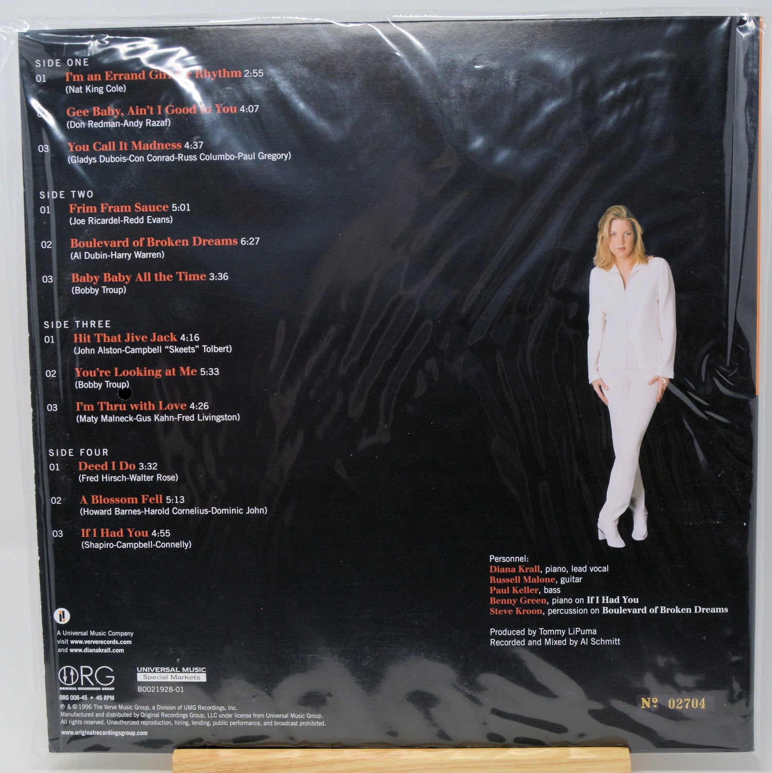 Back cover of a CD case for the album 'An Eternal Journey' by BT Had This, photographed through a protective plastic sleeve. The black cover features the tracklist, credits, and a photo of a woman in white standing on the right side.