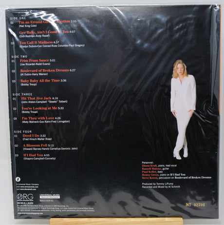 Back cover of a CD case for the album 'An Eternal Journey' by BT Had This, photographed through a protective plastic sleeve. The black cover features the tracklist, credits, and a photo of a woman in white standing on the right side.