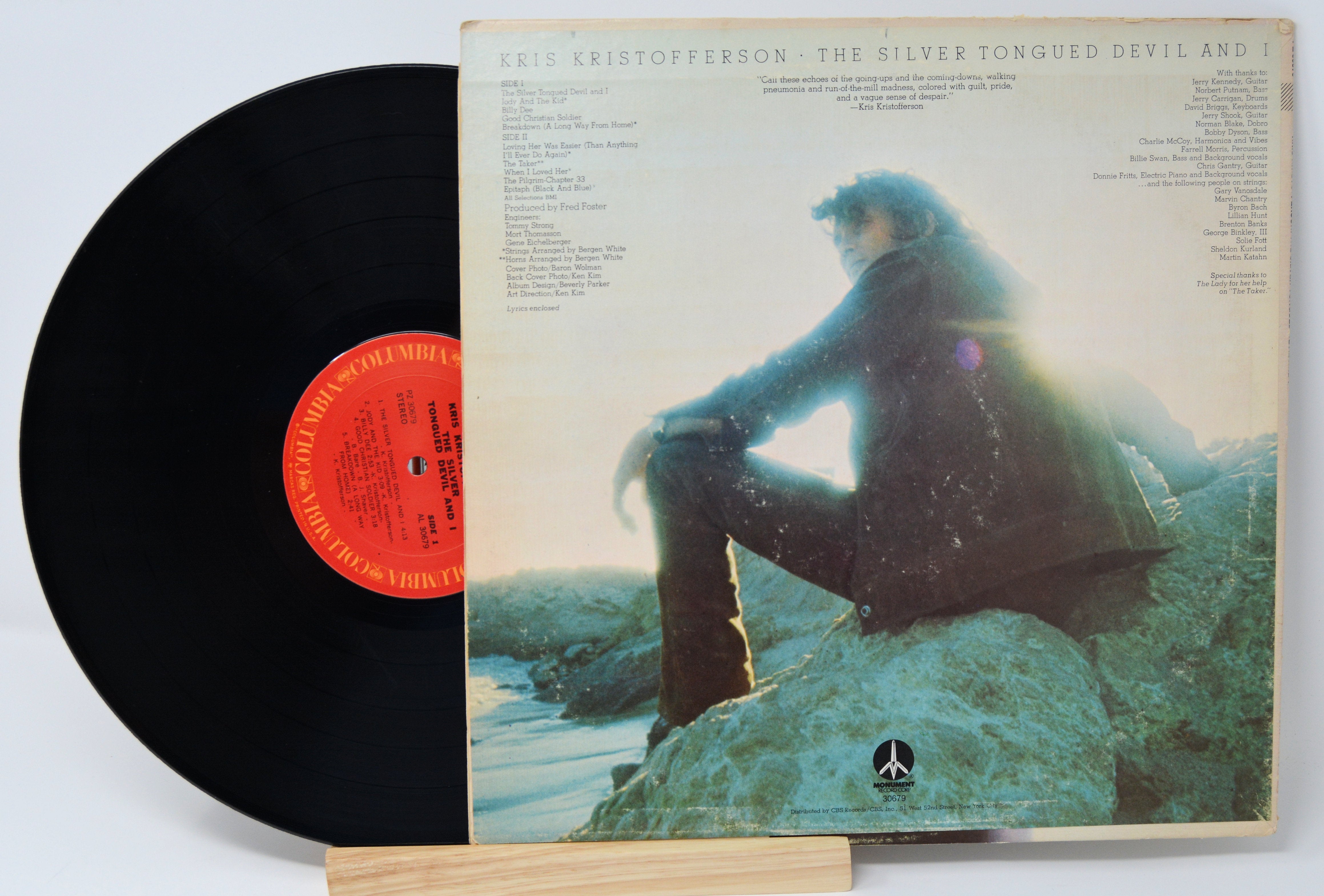 Kristofferson, Kris The Silver Tongued Devil And I, Vinyl Record LP