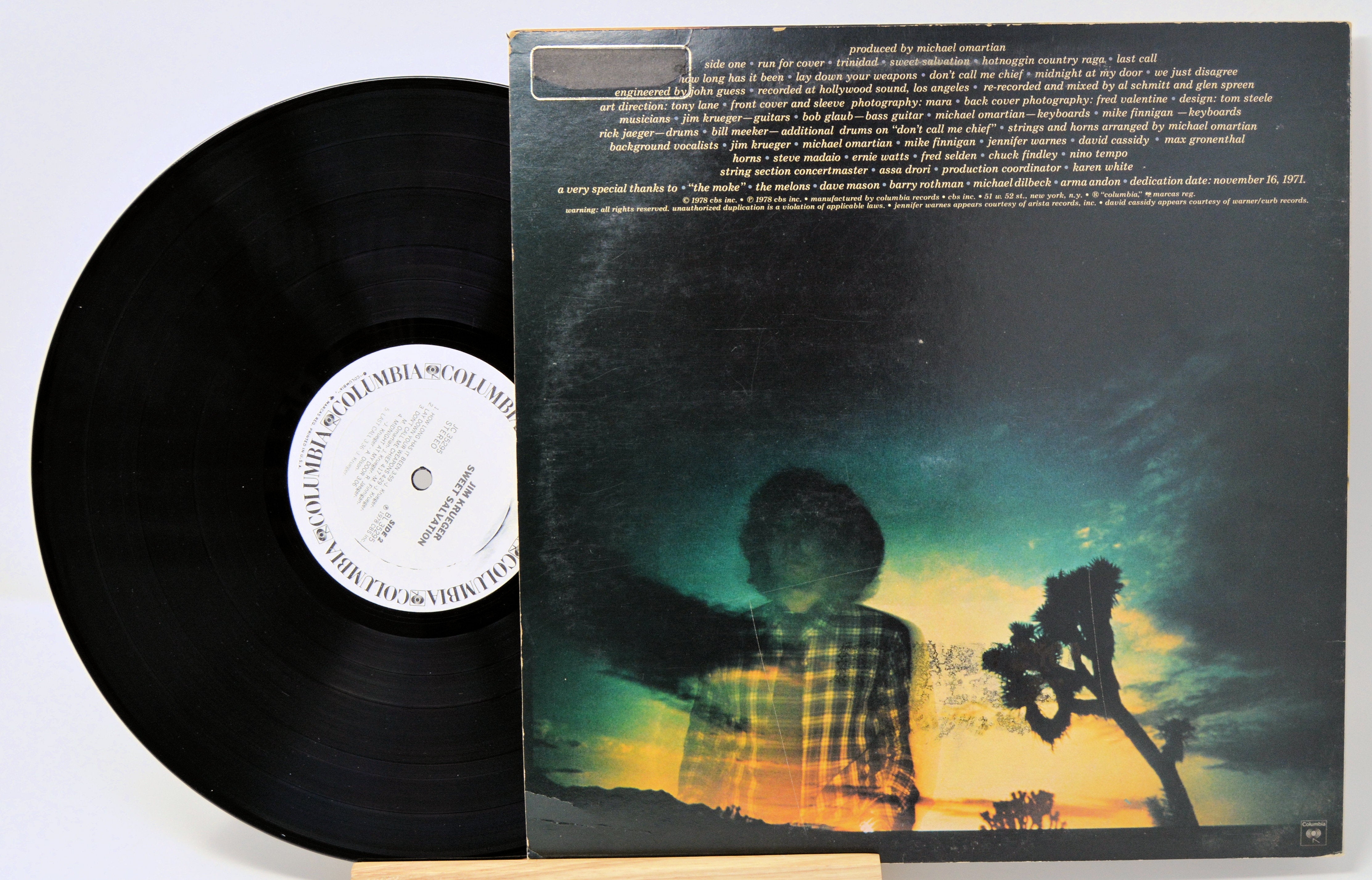 Jim Krueger - Sweet Salvation, Vinyl Record Album LP, Promo