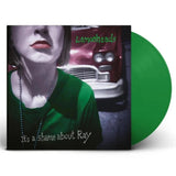 Vinyl record with green disc and cover featuring a person and car, with 'Lemonheads' and 'It's a Shame about Ray' text.