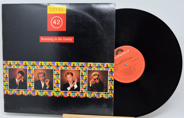 Vinyl record with cover featuring a black and white image of a woman, 'Scorpions' album visible.