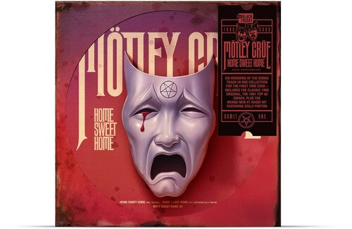 Mötley Crüe Home Sweet Home limited edition vinyl album cover with dramatic mask artwork