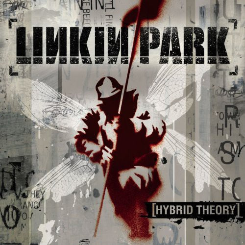 Linkin Park - Hybrid Theory Album cover for 'Hybrid Theory' by Linkin Park with stylized text and graphic design.