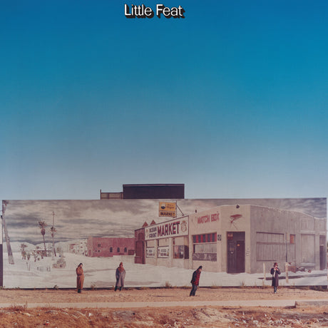 Album cover with mural of a small town scene and 'Little Feat' text at the top.