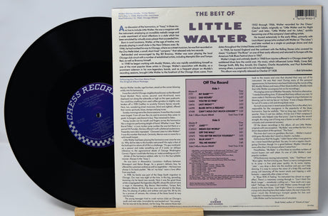 Vinyl record with cover displaying 'The Best of Little Walter' on a light gray background