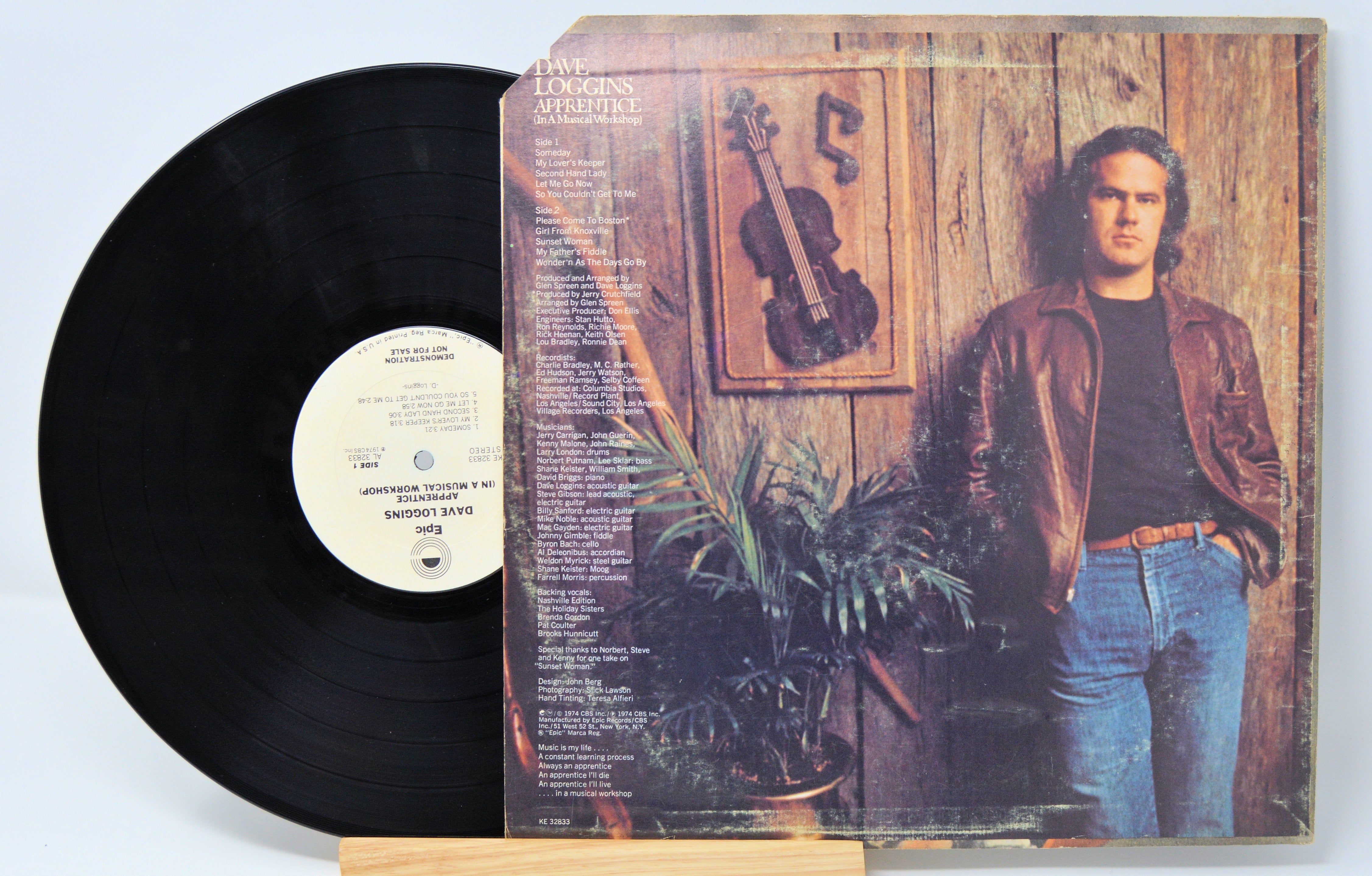 David Loggins アナログレコード LP Loggins, Dave - Apprentice, Vinyl Record Album LP, Promo – Joe's