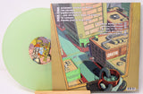 Back cover of A Wilhelm Scream's 'Lose Your Delusion' LP showing tracklist and translucent green vinyl