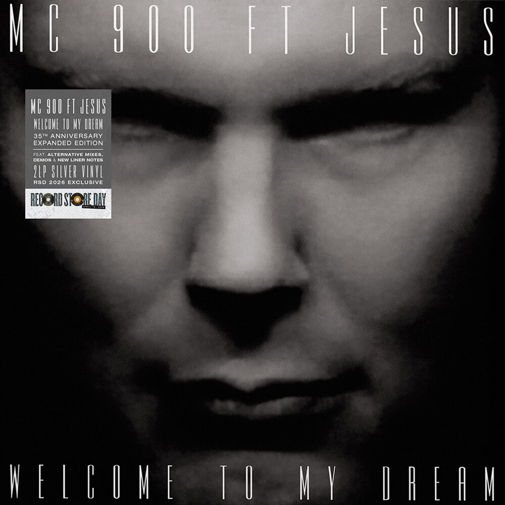 Album cover with a close-up of a person's face and text 'MC 900 ft Jesus' and 'Welcome to my dream'.