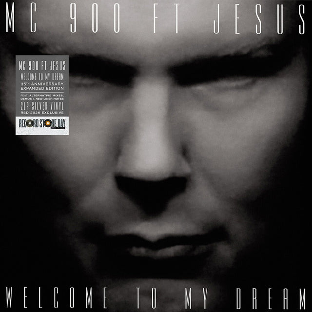 Album cover with a close-up of a person's face and text 'MC 900 ft Jesus' and 'Welcome to my dream'.