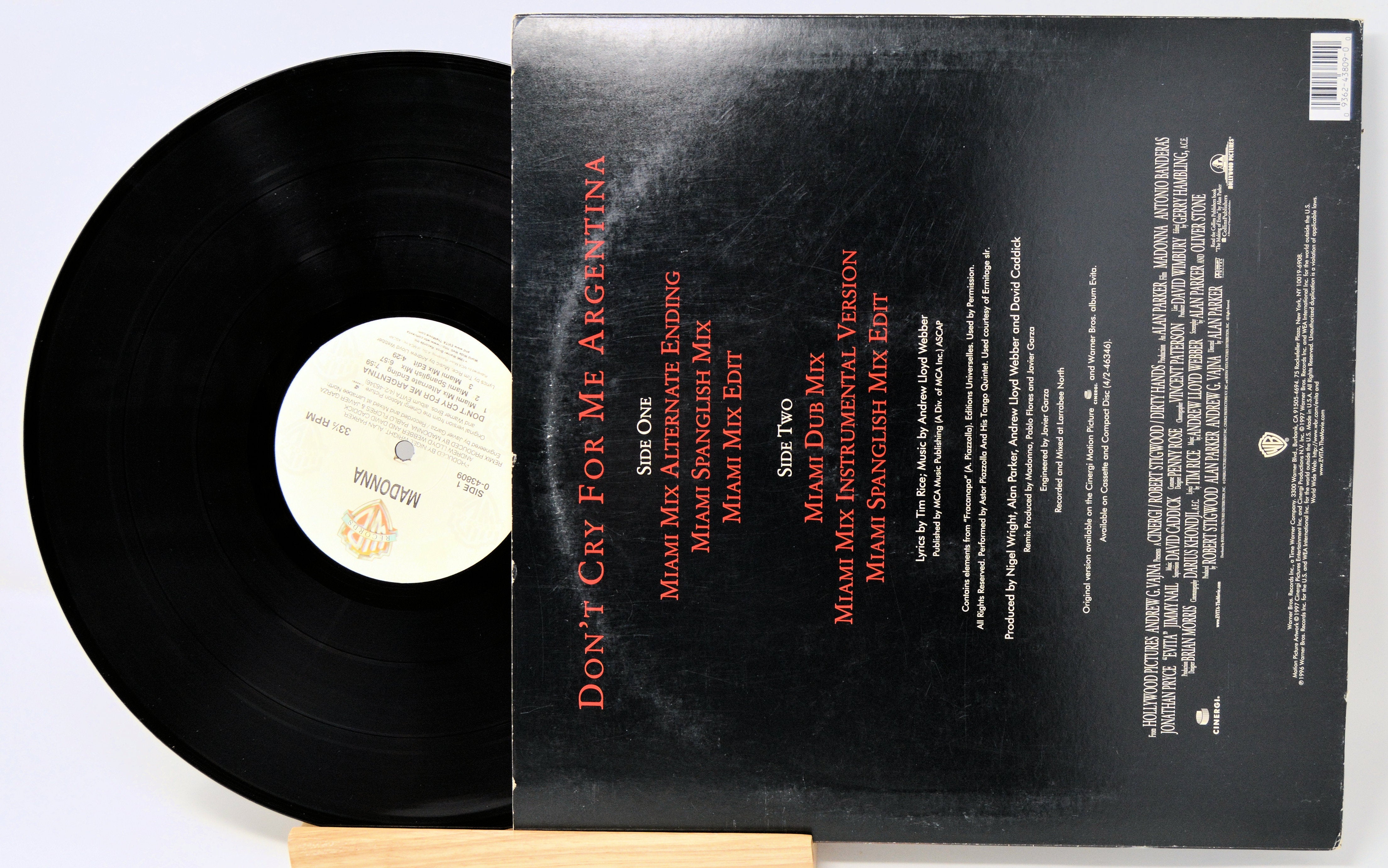 Madonna - Don't Cry For Me Argentina, Vinyl Record Album 12