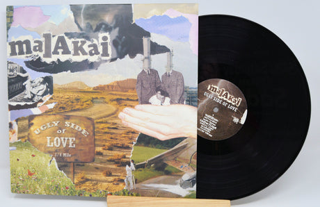 Malakai Ugly Side of Love vinyl LP front cover featuring collage art and album title
