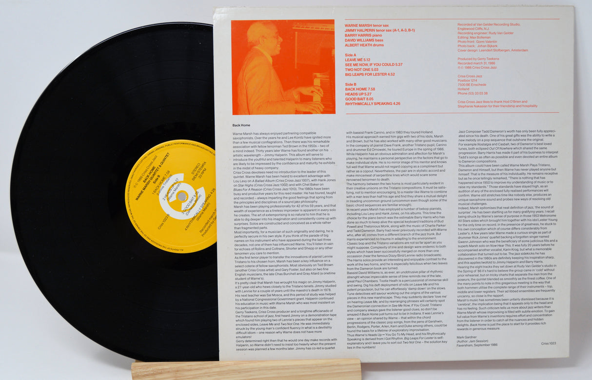 Marsh, Warne - Back Home