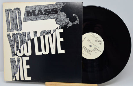 Vinyl record with cover featuring text and a map of Massachusetts