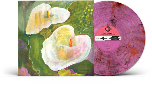 Max Powel Bloom Edition vinyl record with pink marbled design and floral cover art