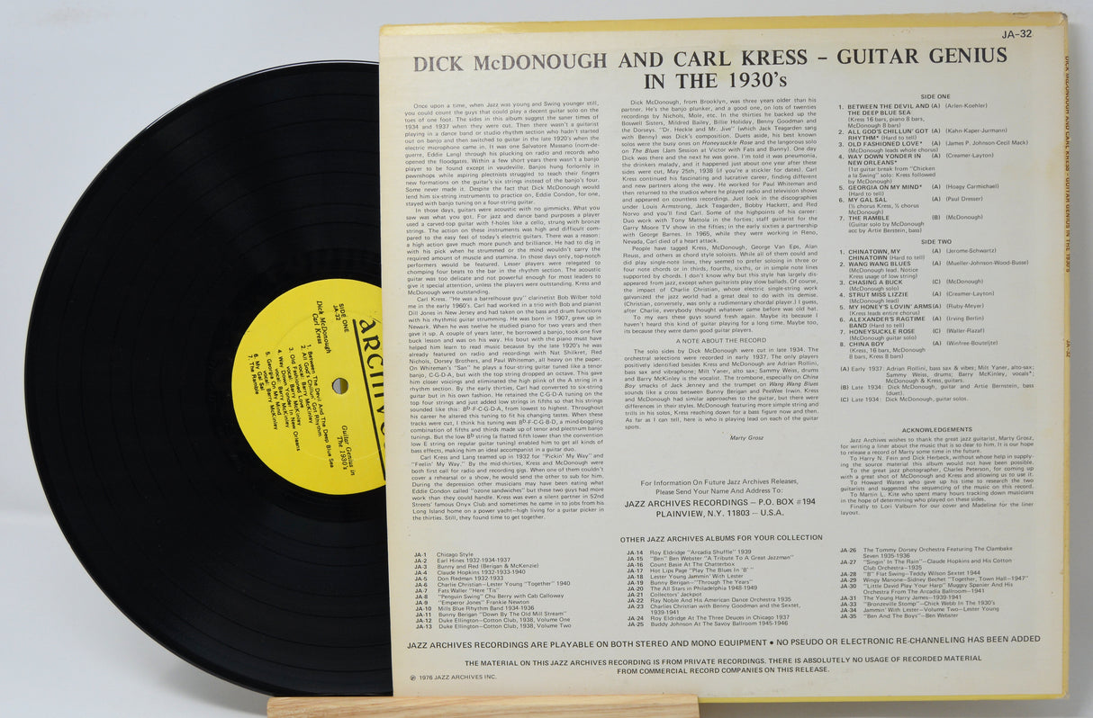 McDonough, Dick & Carl Kress - Guitar Genious Of