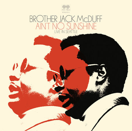 Album cover art for McDuff, Brother Jack - Ain't No Sunshine featuring a stylized illustration of a man's face in black and red.