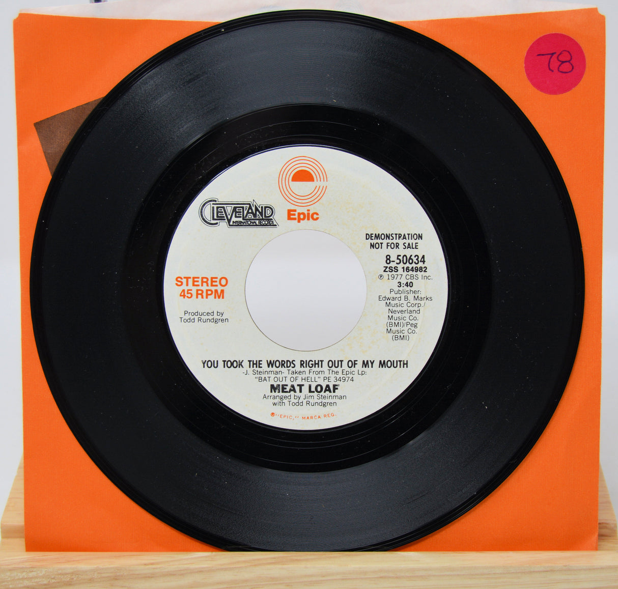 Meat Loaf - You Took The Words