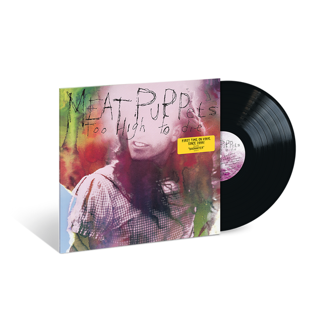 Meat Puppets Too High to Die vinyl LP with colorful album cover and record