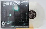 Front cover and clear vinyl LP of Megadeth Unplugged in Boston Limited Edition