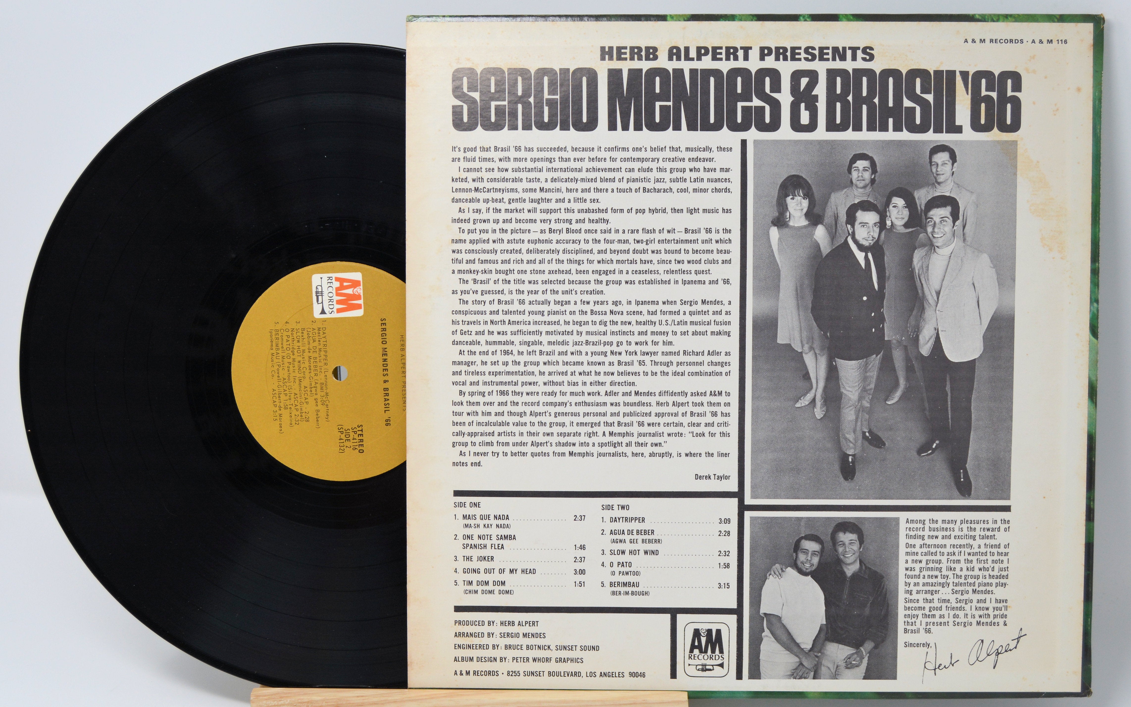 Sergio Mendes & Brasil '66 - Herb Alpert Presents, Vinyl Record LP