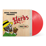 Special Herbs Vols 5 & 6 red vinyl record by Metal Fingers, featuring illustrated cover art