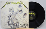Front cover of Metallica's ...And Justice For All vinyl LP showing Lady Justice artwork