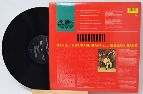 Vinyl record with cover featuring a black and white photo of a person playing a flute.