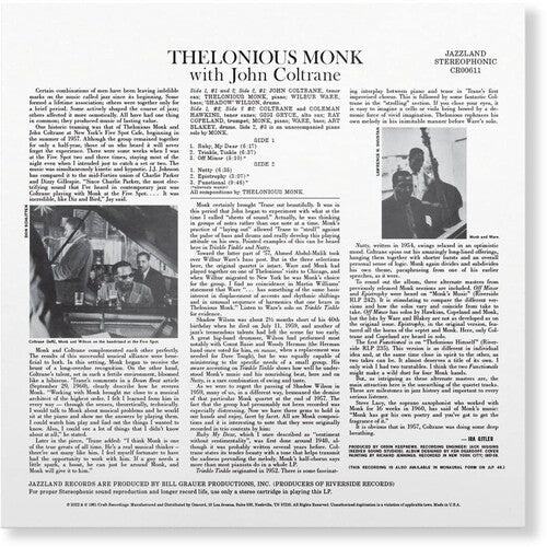 Monk / Coltrane - Thelonious Monk With John Coltrane