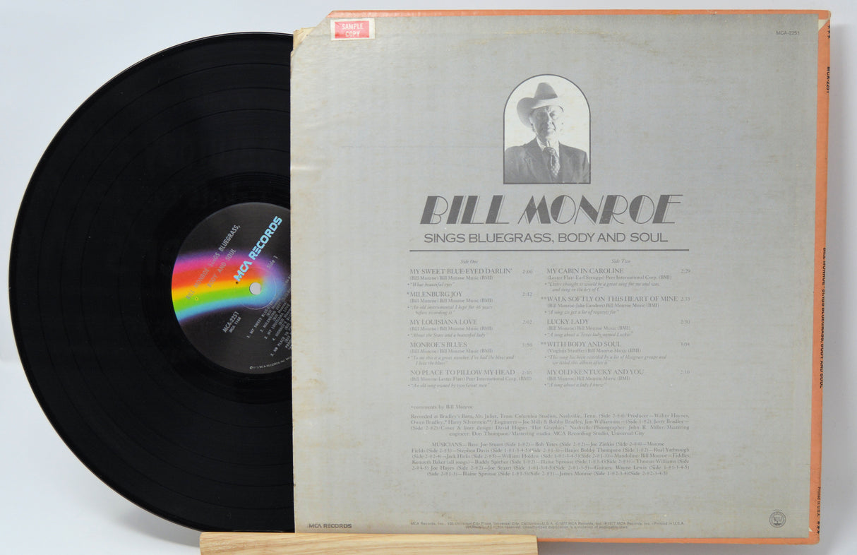 Monroe, Bill - Sings Bluegrass, Body And Soul