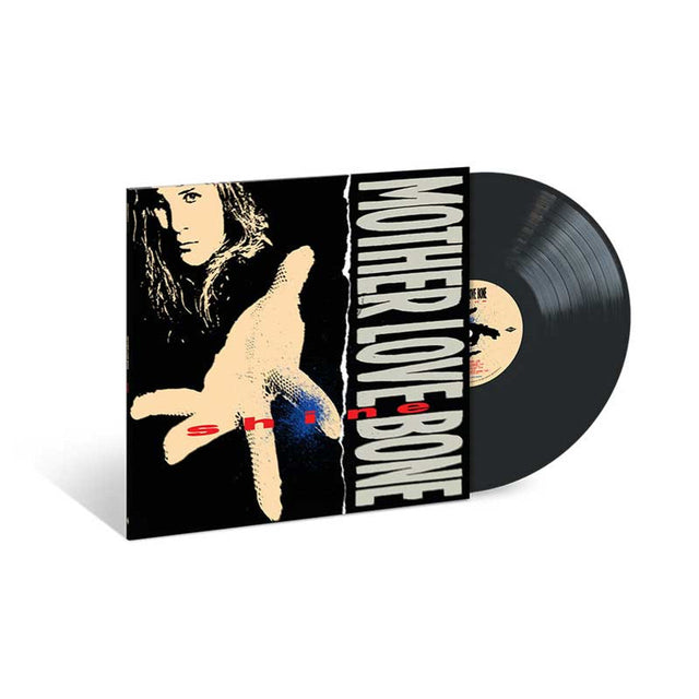 Mother Love Bone Shine vinyl record with album cover featuring hand illustration and band name