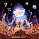 Motorheart album artwork by The Darkness, showcasing a sci-fi robot with space-themed background