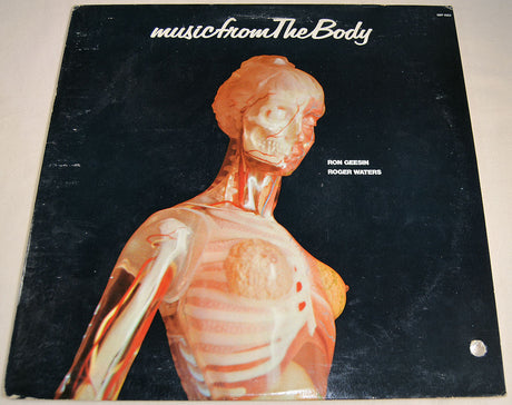 Front cover of Music from The Body by Ron Geesin and Roger Waters with anatomical artwork