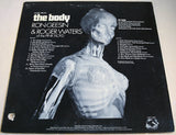 Back cover of Music from The Body vinyl album with X-ray figure and song list