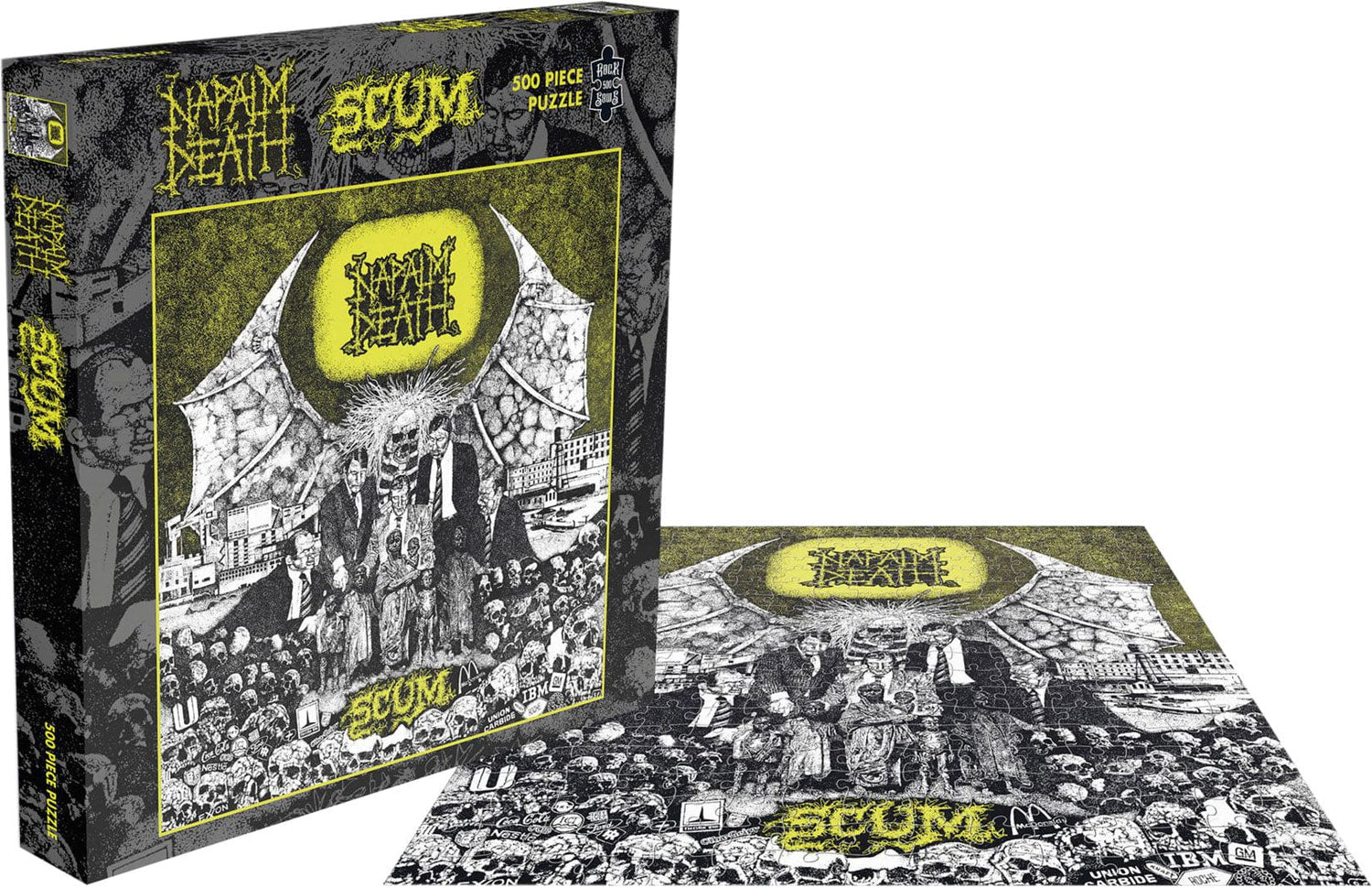 Napalm Death Scum 500-piece puzzle featuring iconic album cover artwork