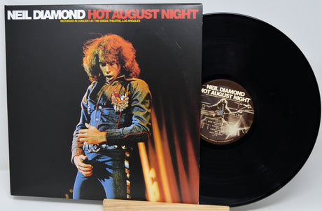 Vinyl record and cover of 'Hot August Night' by Neil Diamond