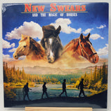 Album cover with horses and people walking by a lake, titled 'New Swears and the Magic of Horses'.