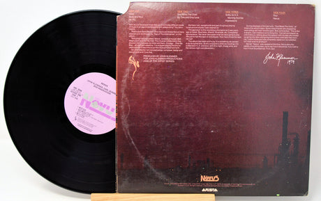 Back cover and vinyl of Nexus For Duo and Trio by John Klemmer, showing tracklist and credits