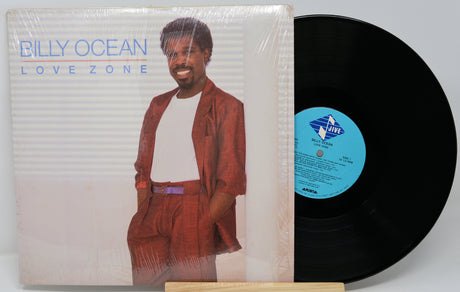 Vinyl record and cover of 'Love Zone' by Billy Ocean