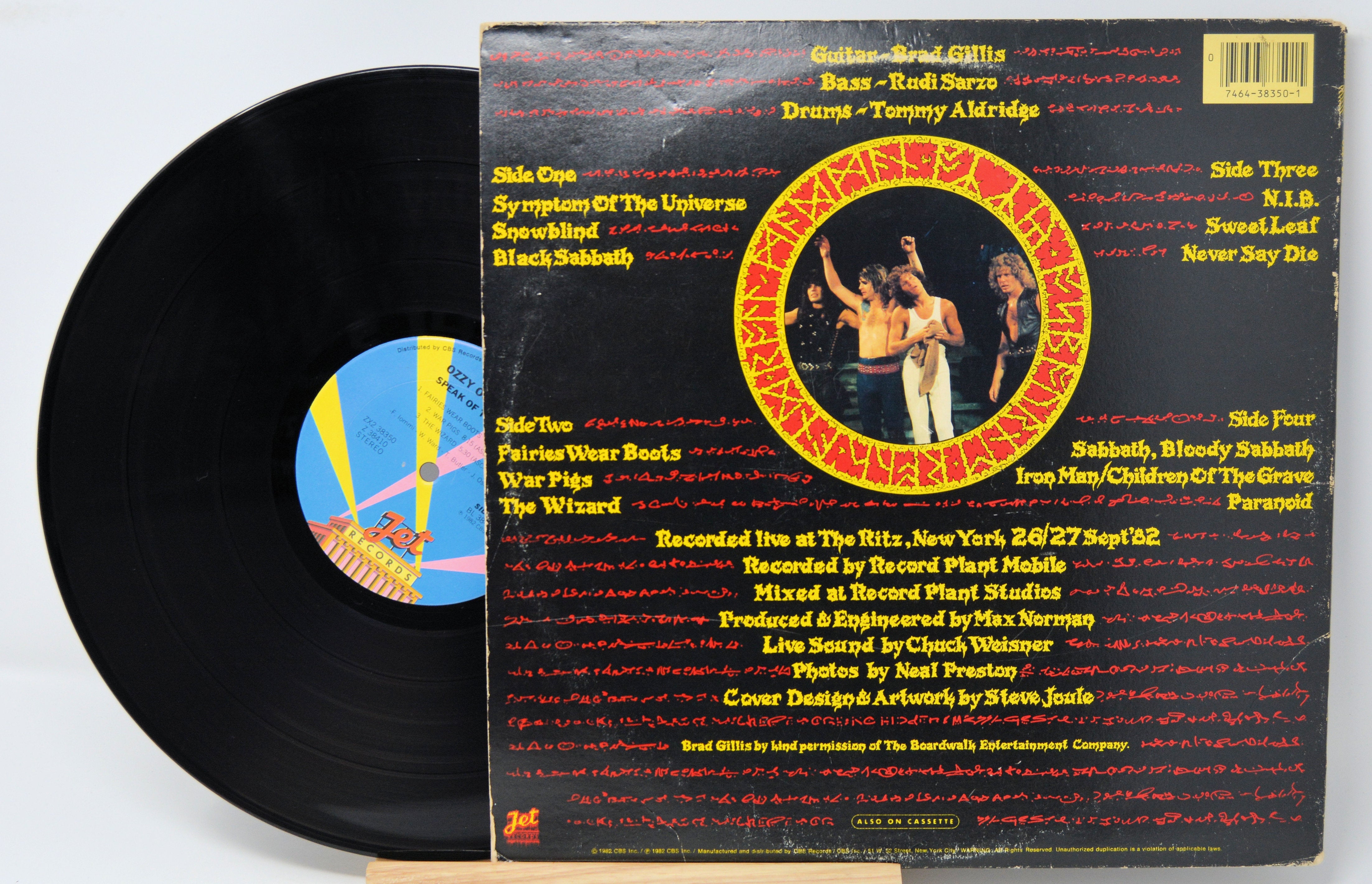 Ozzy Osbourne Speak of the devil LP レコード $_1.JPG?set_id=8800005007