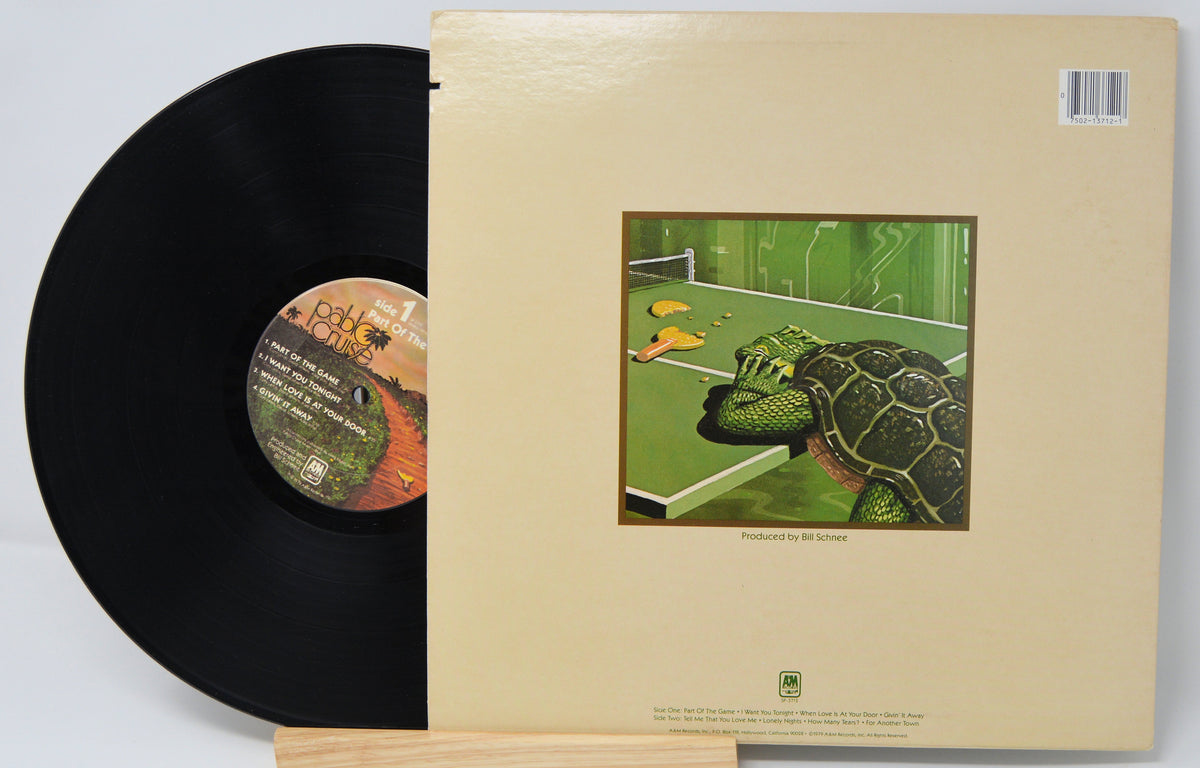 Vinyl record with a turtle design on the cover