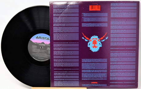 Vinyl record with Arista label on a white background