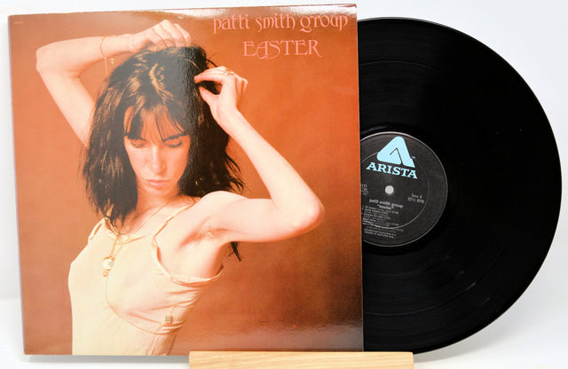 Used vinyl record of Patti Smith - Easter with the album cover and vinyl record visible.