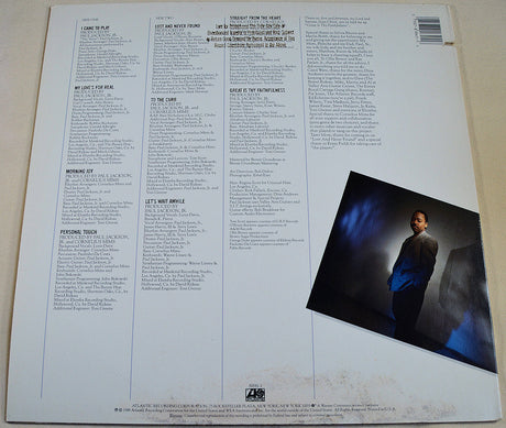 Back cover of Paul Jackson Jr. 'I Came to Play' LP with tracklist and artist photo