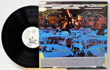 Back cover of Martin Mull's Near Perfect / Perfect LP showing a comedy stage and handwritten production notes