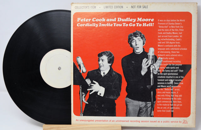 Peter Cook and Dudley Moore Cordially Invite You To Go To Hell! limited edition vinyl record with sleeve