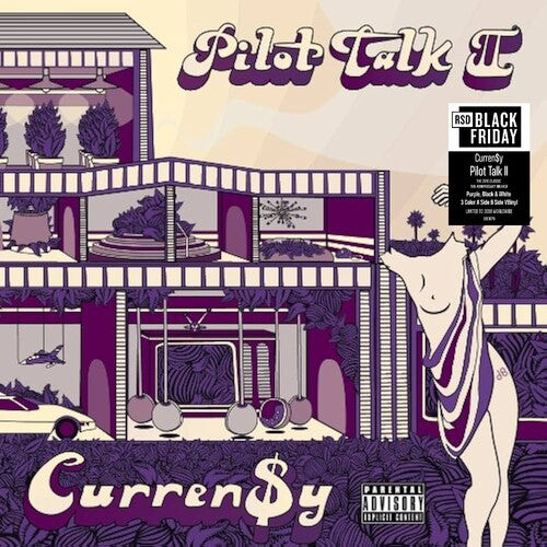 Pilot Talk II album cover with unique purple artwork, Curren$y text, and RSD Black Friday sticker